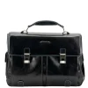 Herentassen|15.6 Inch Laptoptassen>Piquadro Blue Square Computer Briefcase black