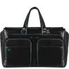 Kleine Reistassen|Handbagage Reistassen>Piquadro Blue Square Duffel Bag black