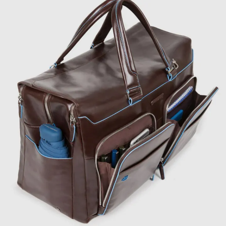 Kleine Reistassen|Handbagage Reistassen>Piquadro Blue Square Duffel Bag black