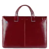 Herentassen|15.6 Inch Laptoptassen>Piquadro Blue Square Expandable Slim Computer Bag 15.6" red