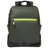 Kleine Rugzakken|14 Inch Laptoptassen>Piquadro C2OW Laptop Backpack 14" green