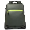 Kleine Rugzakken|15.6 Inch Laptoptassen>Piquadro C2OW Laptop Backpack 15.6" green