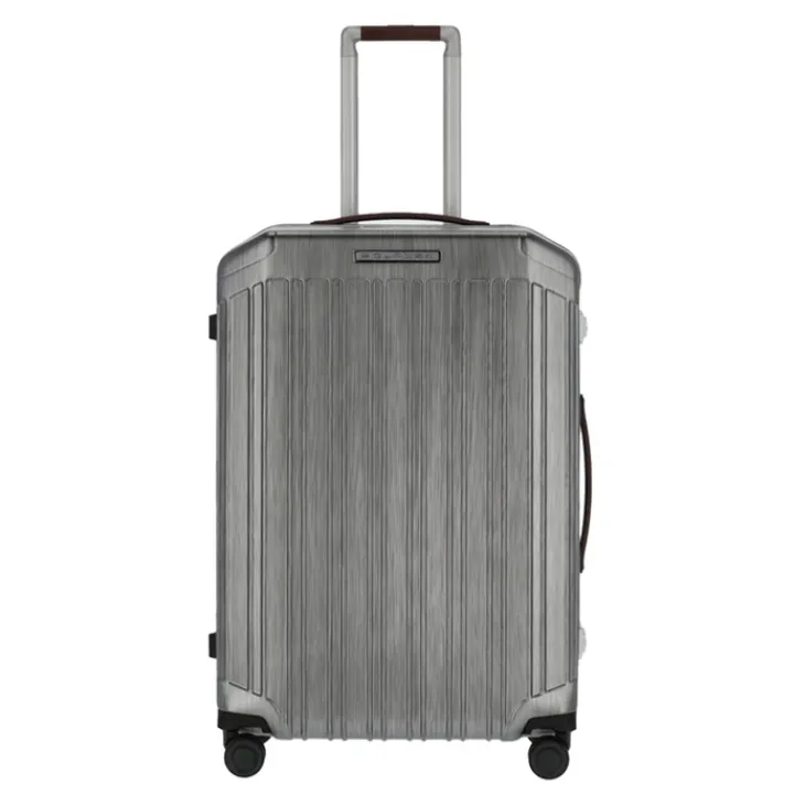 Harde Koffers|Reiskoffers>Piquadro PQ Light Frame Spinner M grey