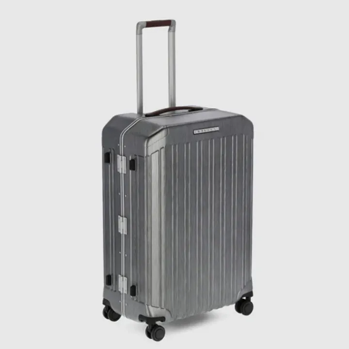 Harde Koffers|Reiskoffers>Piquadro PQ Light Frame Spinner M grey