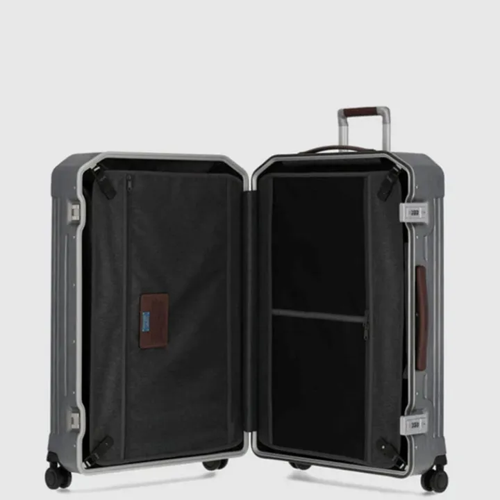 Harde Koffers|Reiskoffers>Piquadro PQ Light Frame Spinner M grey
