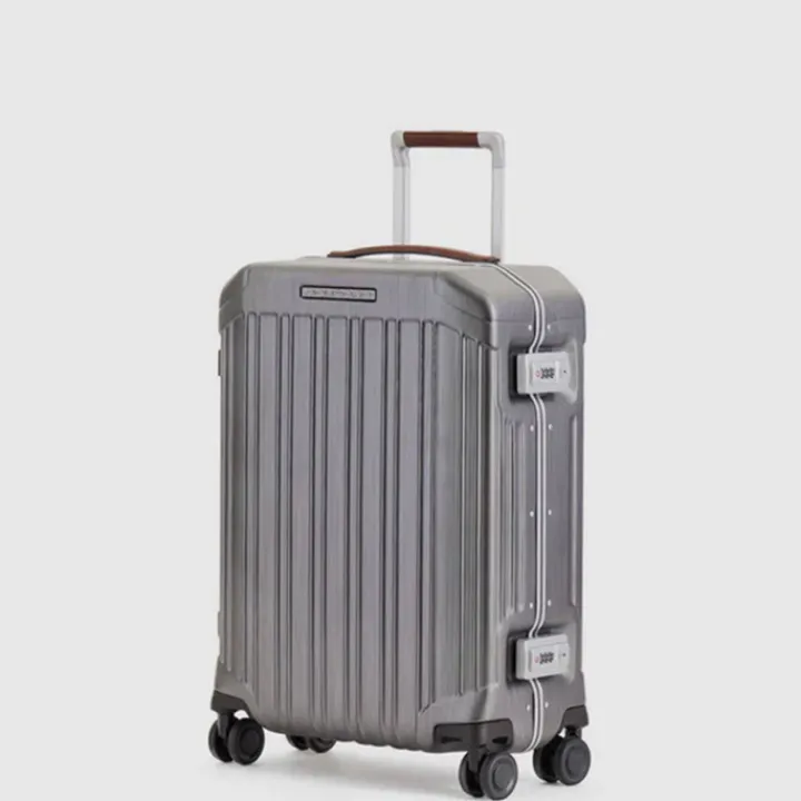 Transavia Trolleys|Ryanair Trolleys>Piquadro PQ Light Frame Ultra Slim Spinner 55 grey