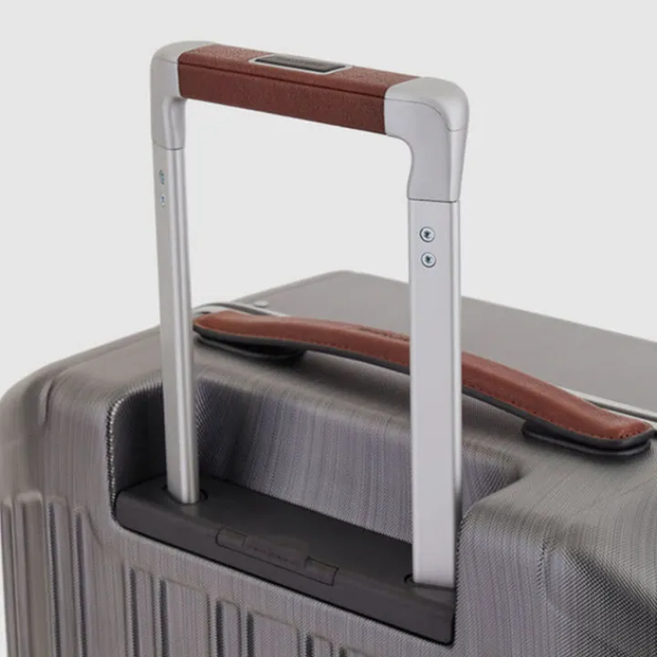 Transavia Trolleys|Ryanair Trolleys>Piquadro PQ Light Frame Ultra Slim Spinner 55 grey