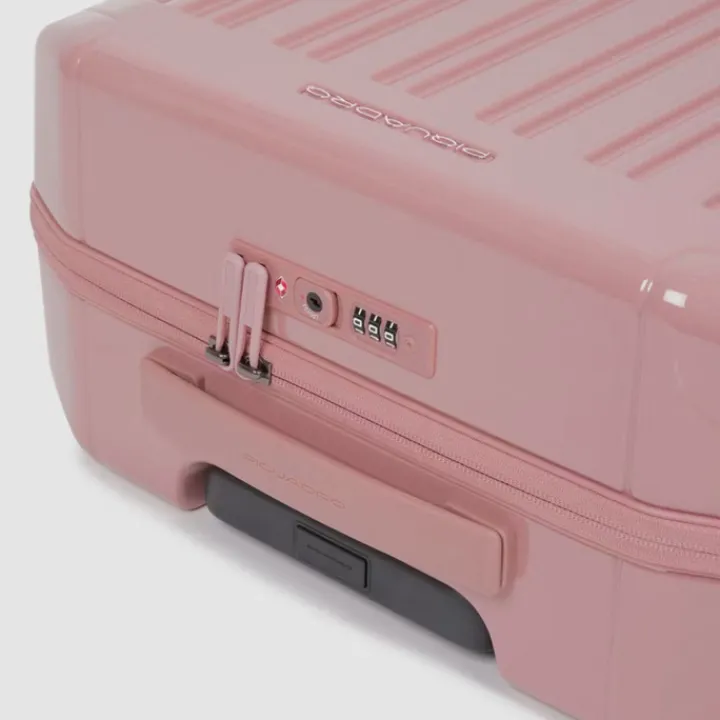 Transavia Trolleys|Ryanair Trolleys>Piquadro PQ-Light Cabin Trolley 55 pink