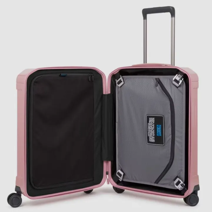 Transavia Trolleys|Ryanair Trolleys>Piquadro PQ-Light Cabin Trolley 55 pink
