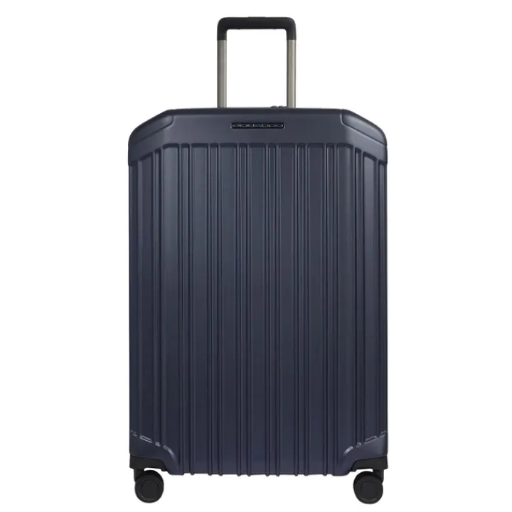 Harde Koffers|Reiskoffers>Piquadro PQ-Light Large Trolley cobalt blue