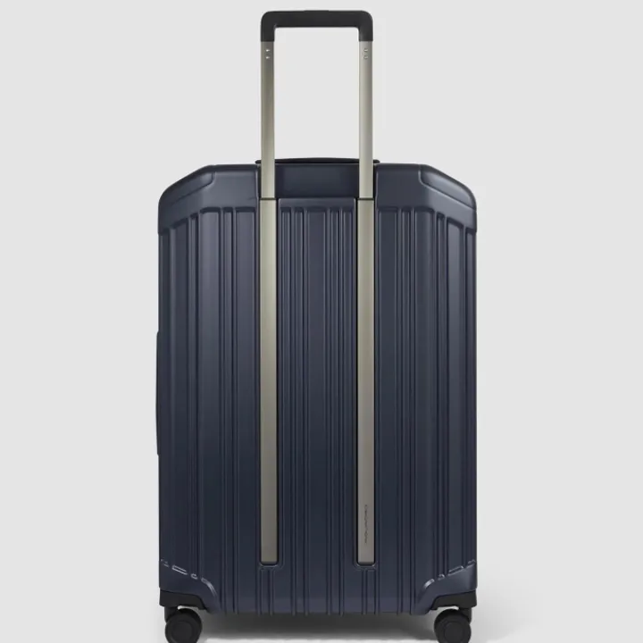 Harde Koffers|Reiskoffers>Piquadro PQ-Light Large Trolley cobalt blue