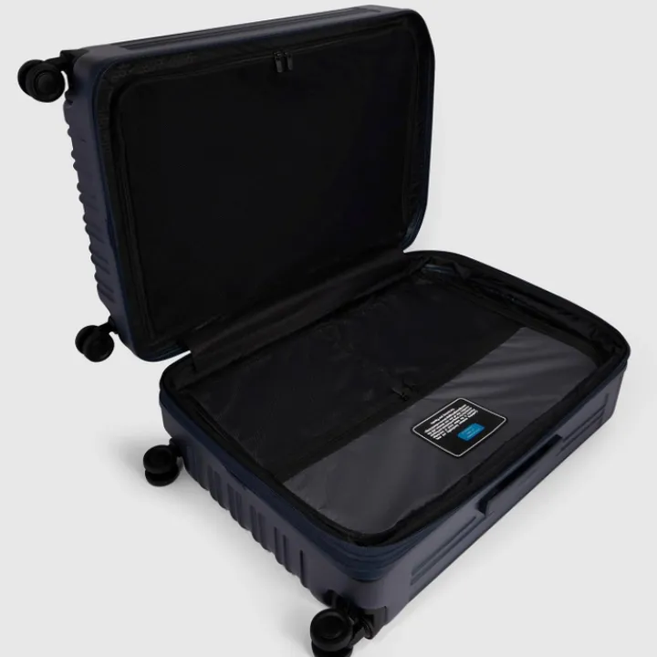Harde Koffers|Reiskoffers>Piquadro PQ-Light Large Trolley cobalt blue