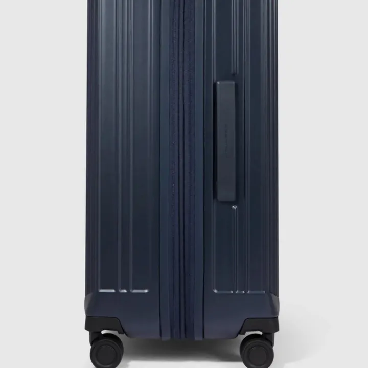 Harde Koffers|Reiskoffers>Piquadro PQ-Light Large Trolley cobalt blue
