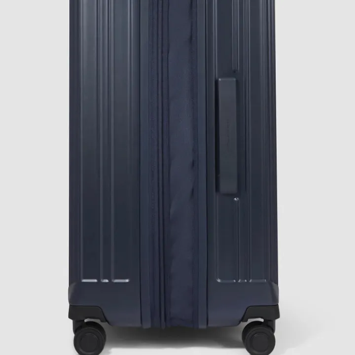 Harde Koffers|Reiskoffers>Piquadro PQ-Light Large Trolley cobalt blue