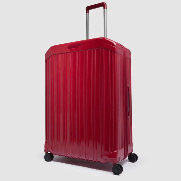 Harde Koffers|Reiskoffers>Piquadro PQ-Light Large Trolley red
