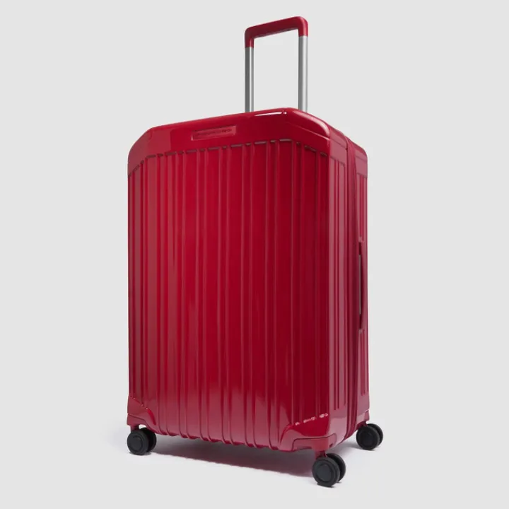 Lichtgewicht Koffers|Harde Koffers>Piquadro PQ-Light Medium Trolley red