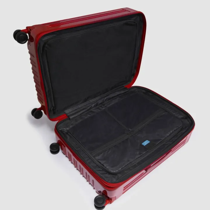 Lichtgewicht Koffers|Harde Koffers>Piquadro PQ-Light Medium Trolley red