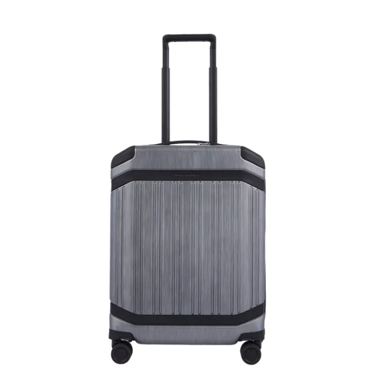 Transavia Trolleys|Ryanair Trolleys>Piquadro PQ-Light Premium Slim Cabin Spinner 55 grey-black