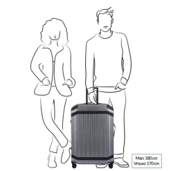 Harde Koffers|Reiskoffers>Piquadro PQ-Light Premium Big Size Spinner 75 grey-black