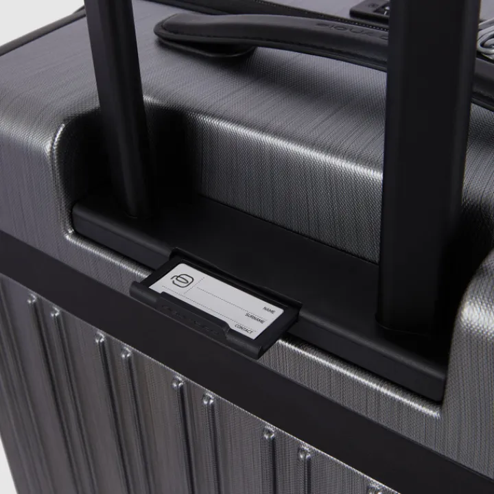 Harde Koffers|Reiskoffers>Piquadro PQ-Light Premium Big Size Spinner 75 grey-black