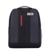 Kleine Rugzakken|14 Inch Laptoptassen>Piquadro Urban Leather Computer Backpack 14" grey/black