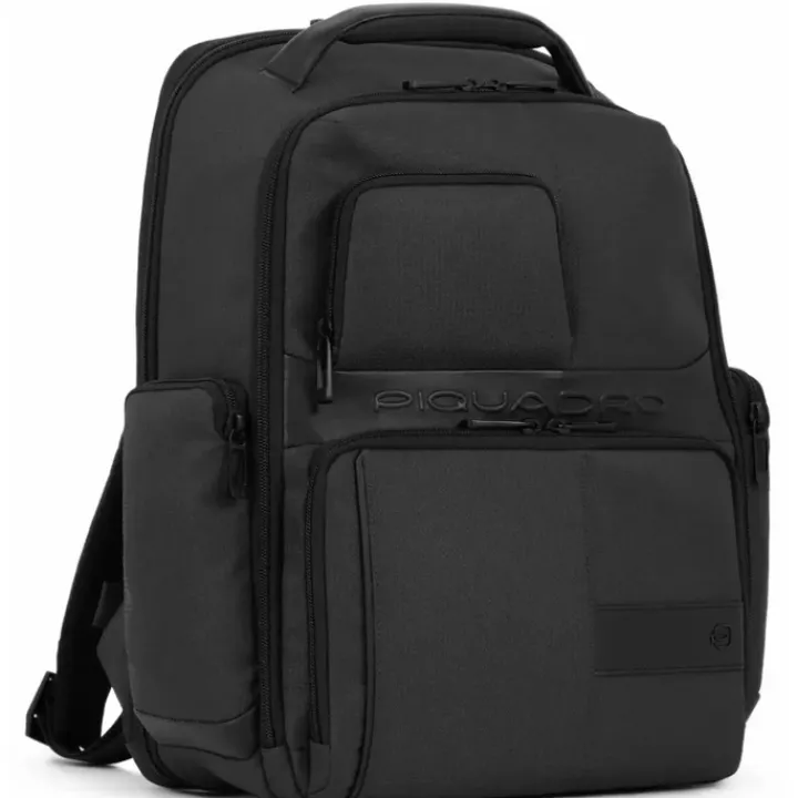 15.6 Inch Laptoptassen|Laptop Rugzakken>Piquadro Zaino Laptop Backpack 15.6 black