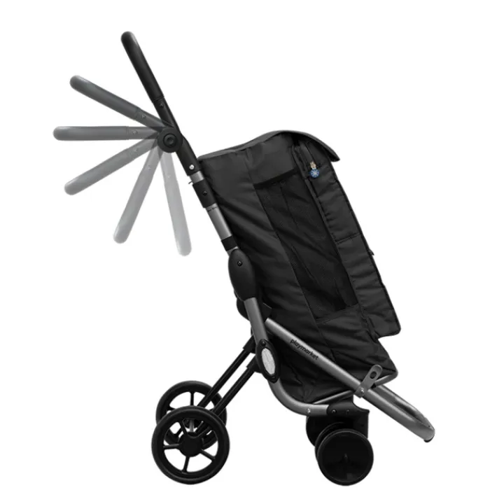Boodschappen Trolleys|Reistrolleys>Playmarket Go Up Premium Boodschappentrolley zwart