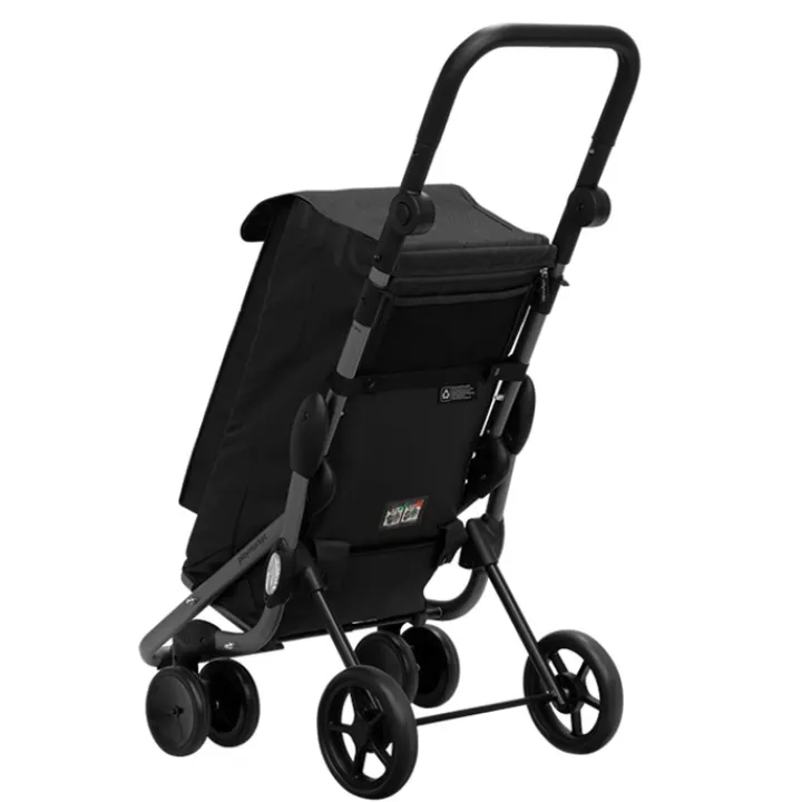 Boodschappen Trolleys|Reistrolleys>Playmarket Go Up Premium Boodschappentrolley zwart