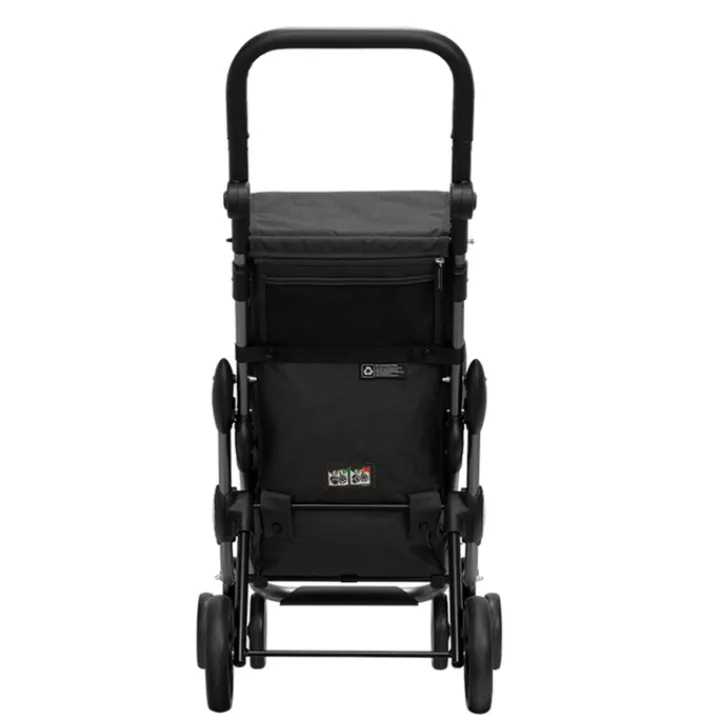 Boodschappen Trolleys|Reistrolleys>Playmarket Go Up Premium Boodschappentrolley zwart