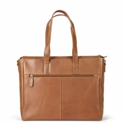 Herentassen|15.6 Inch Laptoptassen>Plevier Agaat Shopper 15.6" cognac