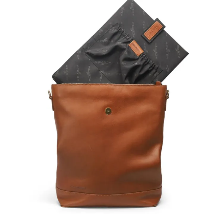 Herentassen|15.6 Inch Laptoptassen>Plevier Bow 15.6" cognac