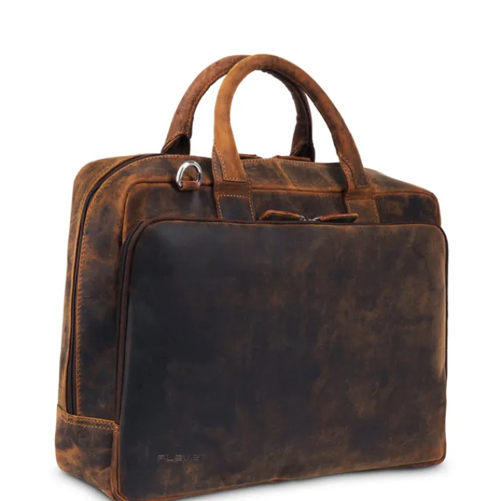 Herentassen|15.6 Inch Laptoptassen>Plevier Colmar Businesstas 15.6" bruin