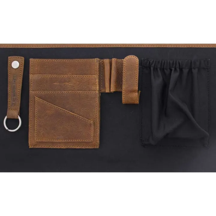 Herentassen|15.6 Inch Laptoptassen>Plevier Retro Newton Laptoptas 3 vaks 15.6" bruin