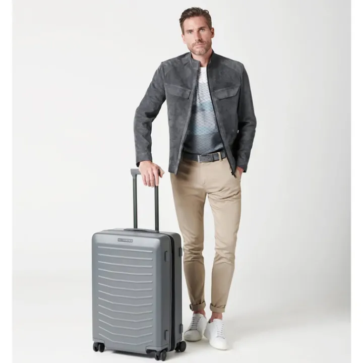 Harde Koffers|Reiskoffers>Porsche Design Roadster Hardcase 4W Trolley M shiny racing yellow