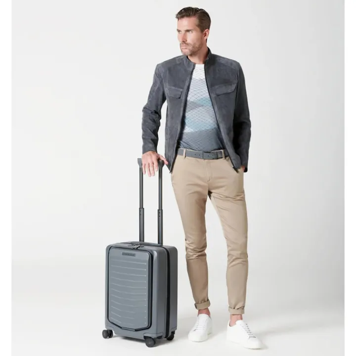 Transavia Trolleys|Handbagage Trolleys>Porsche Design Roadster Hardcase 4W Trolley S Business shiny racing yellow