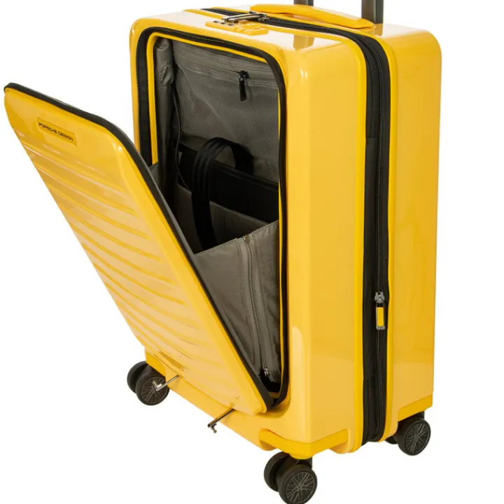 Transavia Trolleys|Handbagage Trolleys>Porsche Design Roadster Hardcase 4W Trolley S Business shiny racing yellow
