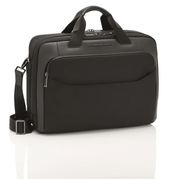 Herentassen|17 Inch Laptoptassen>Porsche Design Roadster Nylon Briefcase M black