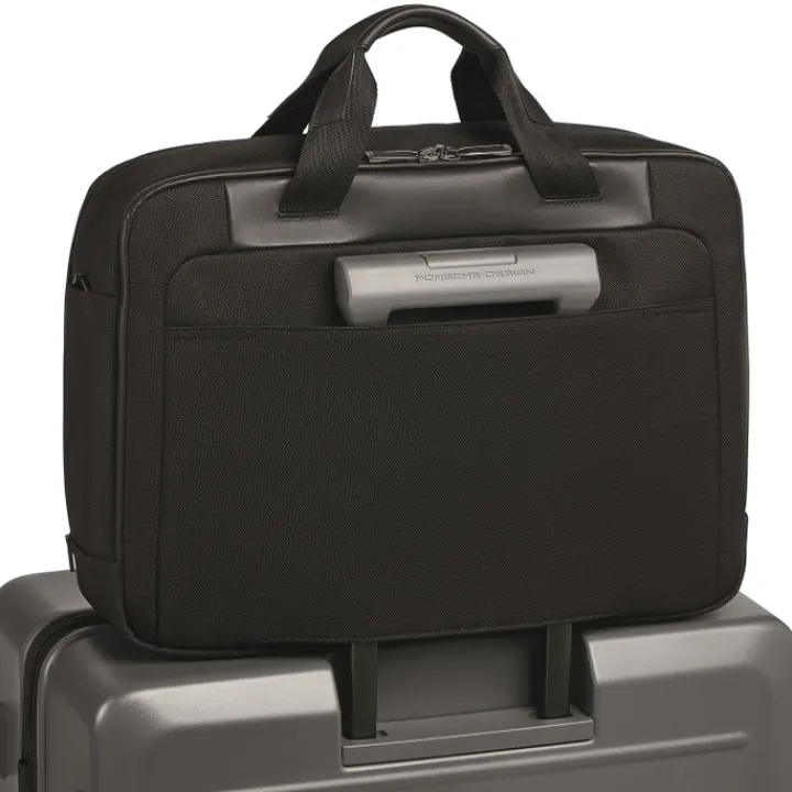 Herentassen|17 Inch Laptoptassen>Porsche Design Roadster Nylon Briefcase M black