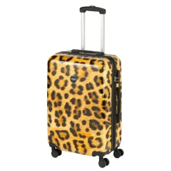 Harde Koffers|Reiskoffers>Princess Traveller Animal Print Medium Trolley leopard II