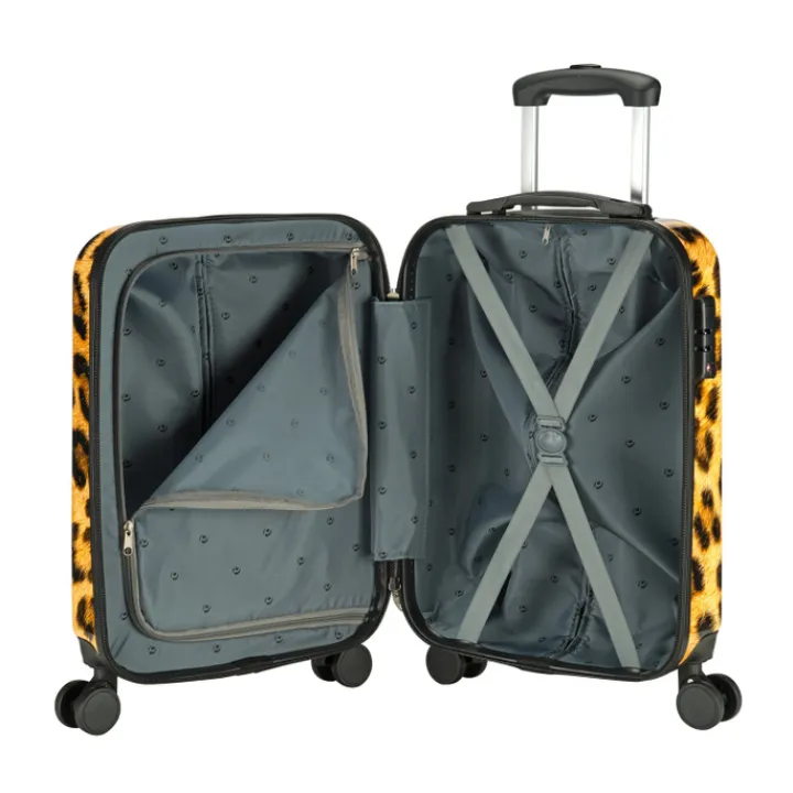 Transavia Trolleys|Klm Trolleys>Princess Traveller Animal Print Cabin Trolley leopard II