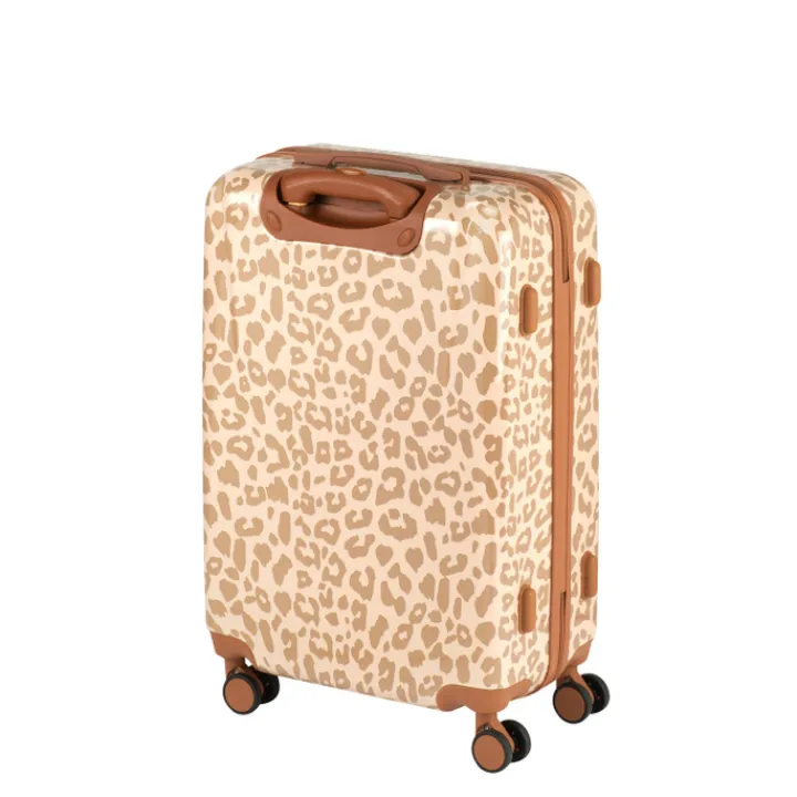 Harde Koffers|Reiskoffers>Princess Traveller Animal Print Medium Trolley leopard