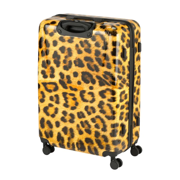 Harde Koffers|Reiskoffers>Princess Traveller Animal Print Large Trolley leopard II