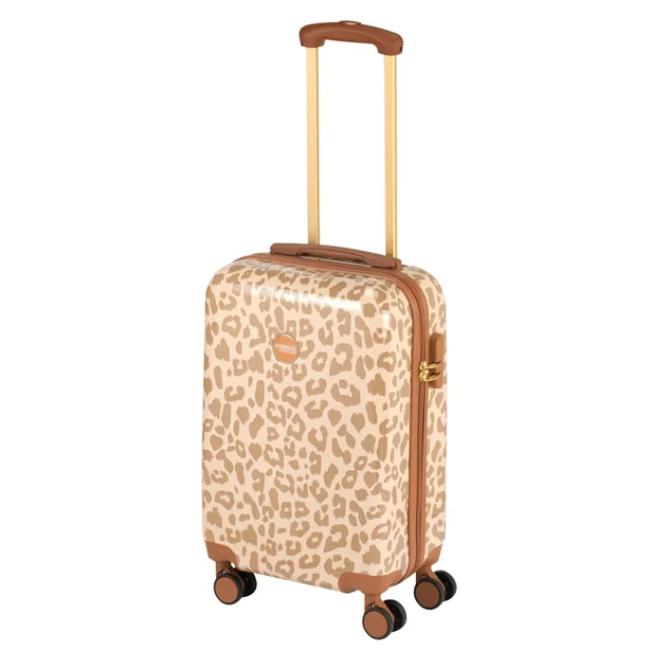 Transavia Trolleys|Klm Trolleys>Princess Traveller Animal Print Cabin Trolley leopard