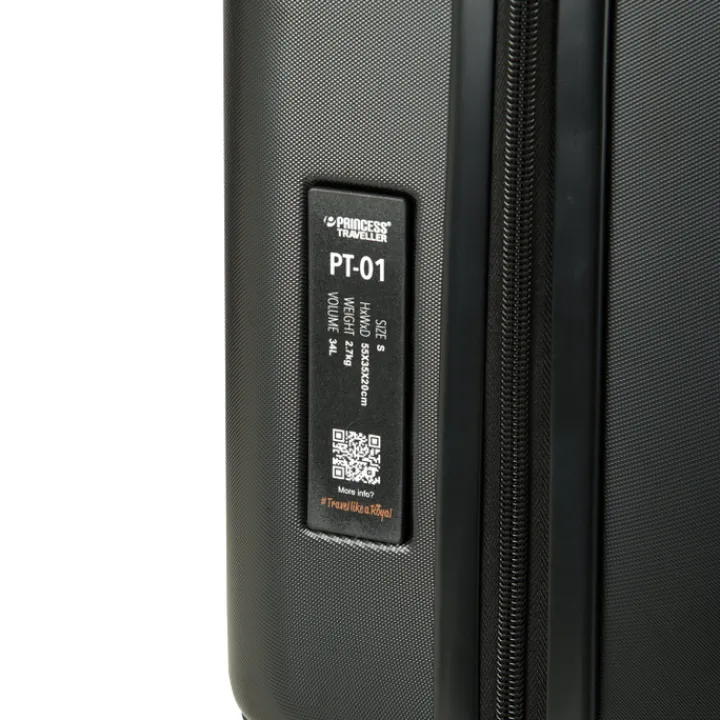 Reistrolleys|Reiskoffers>Princess Traveller PT-01 Deluxe Large Trolley pitch black