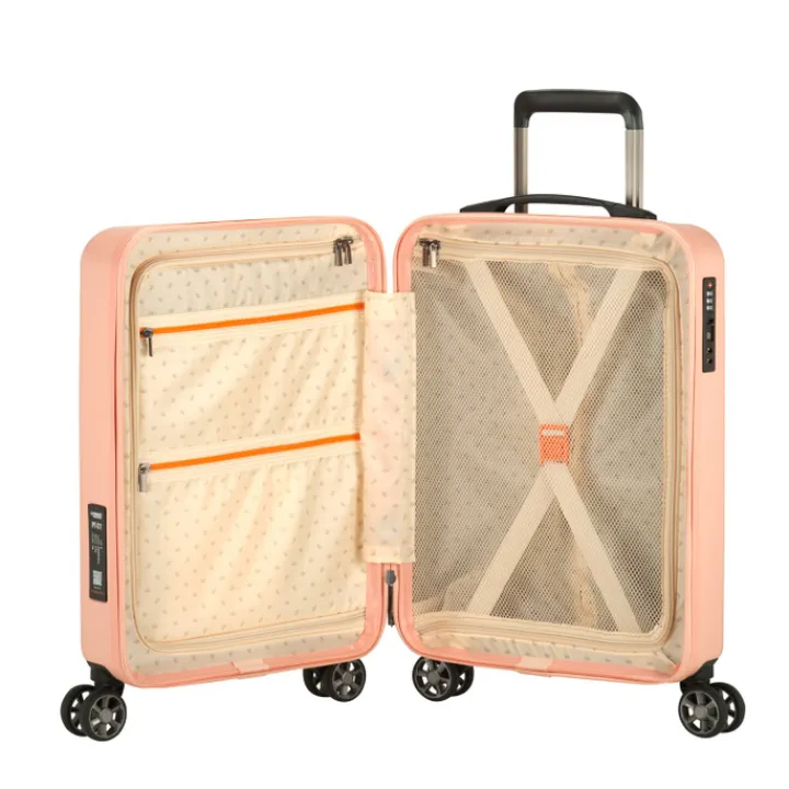 Transavia Trolleys|Klm Trolleys>Princess Traveller PT-01 Deluxe Cabin Trolley peony pink