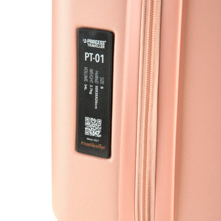 Transavia Trolleys|Klm Trolleys>Princess Traveller PT-01 Deluxe Cabin Trolley peony pink