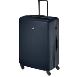 Harde Koffers|Reiskoffers>Princess Traveller PT-01 Large Trolley platinum navy