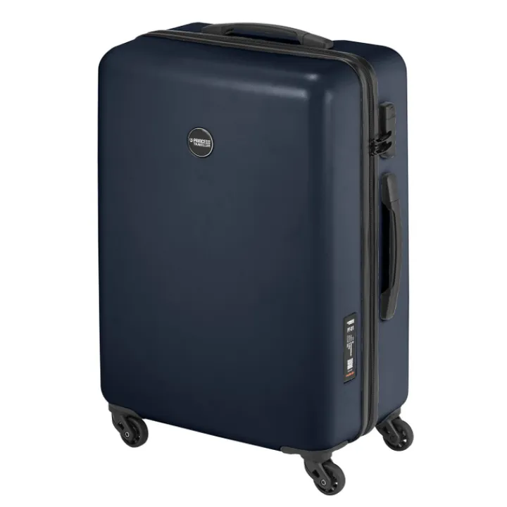Reistrolleys|Reiskoffers>Princess Traveller PT-01 Medium Trolley platinum navy
