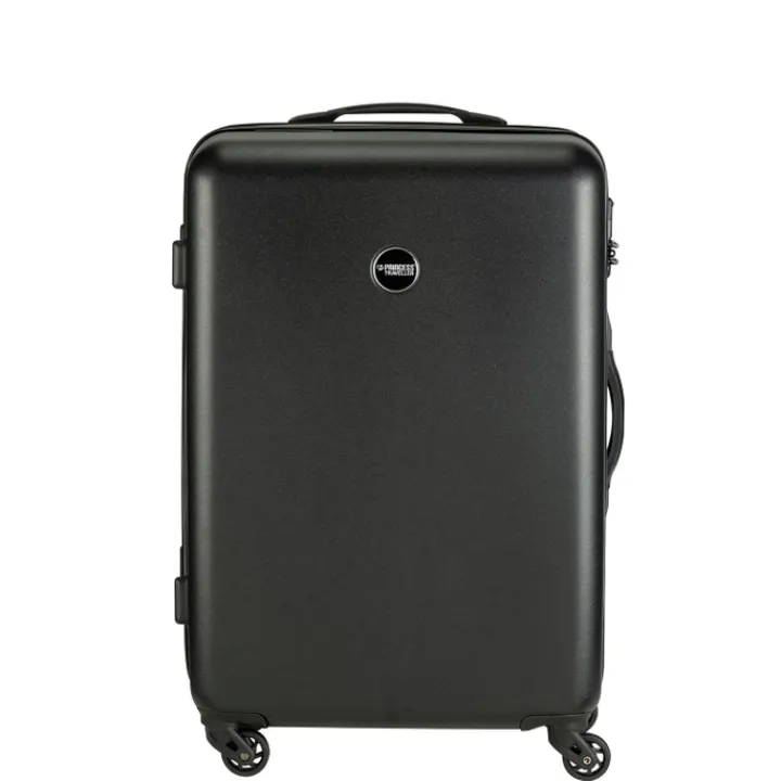 Lichtgewicht Koffers|Harde Koffers>Princess Traveller PT-01 with Scale Medium Trolley pitch black