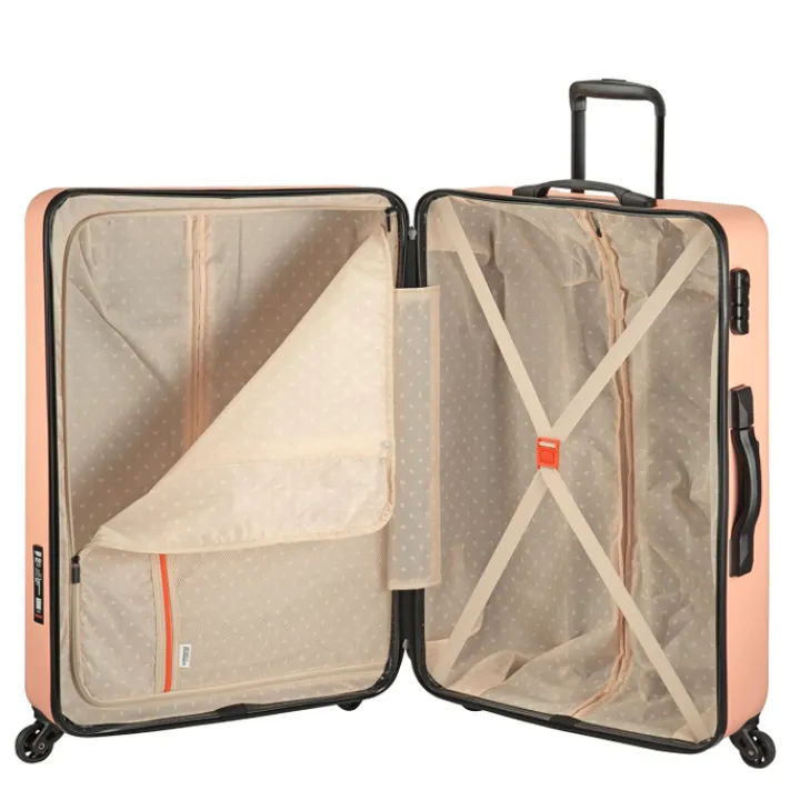 Harde Koffers|Reiskoffers>Princess Traveller PT-01 with Scale Large Trolley peony pink